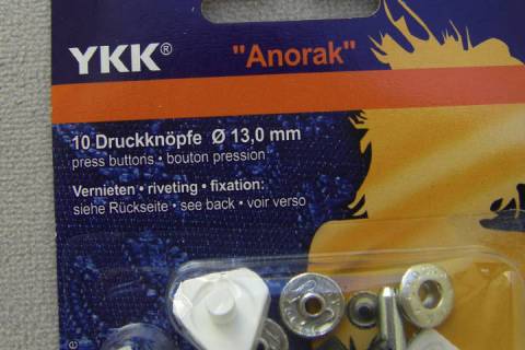 YKK Druckknöpfe 13 mm - Bild: A3